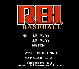 RBI Baseball 2014 Title Screen